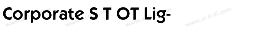 Corporate S T OT Lig字体转换